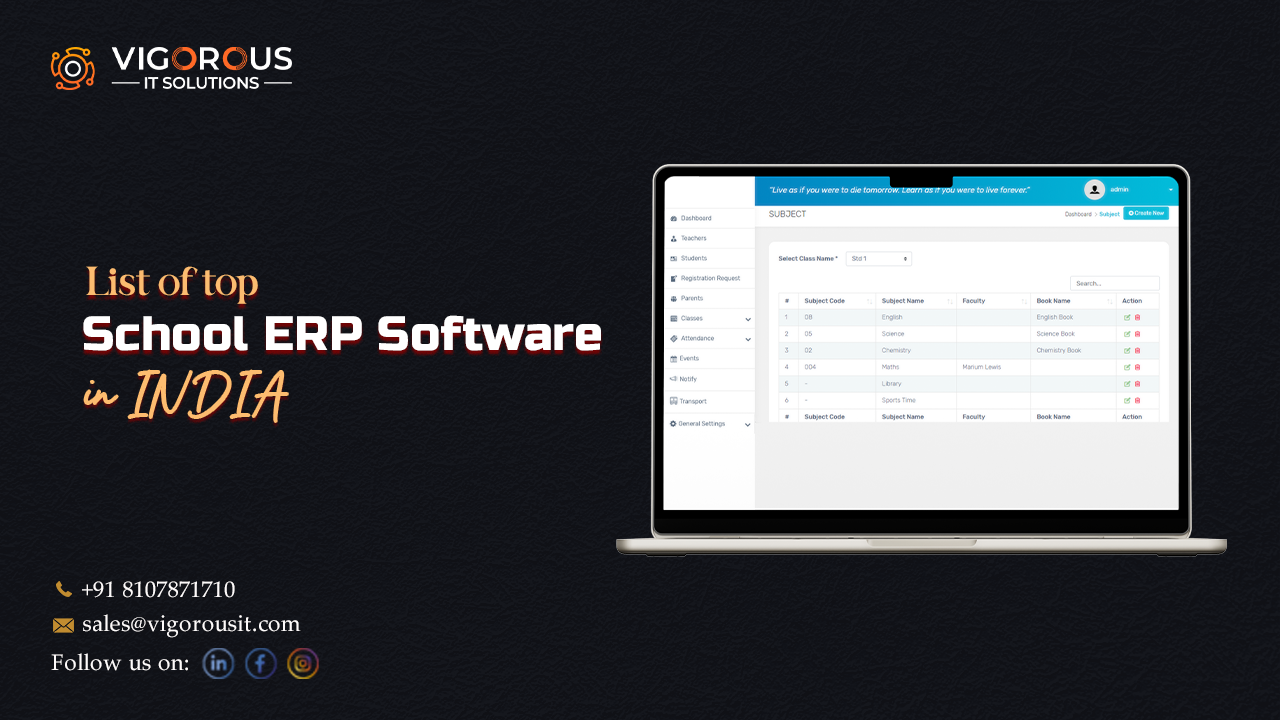 List Of Top School ERP Software In India For 2025