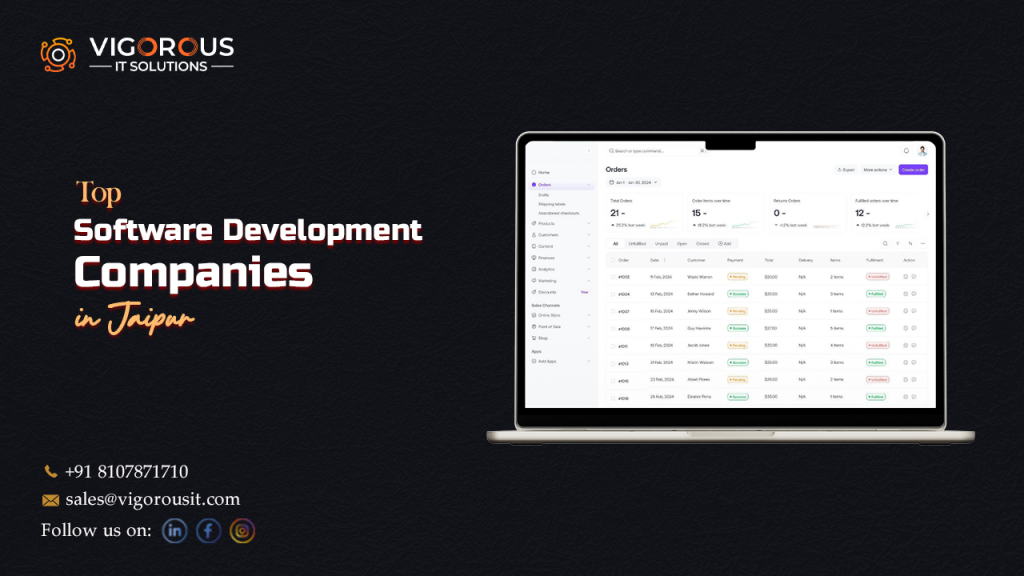 Top software development comapnies in jaipur